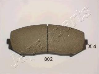 PA802AF Japan Parts Sapatas do freio dianteiras de disco