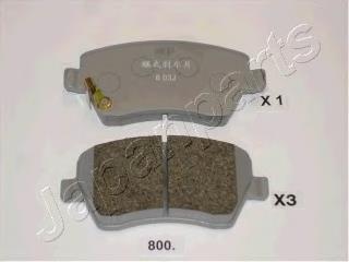 PA800AF Japan Parts Sapatas do freio dianteiras de disco