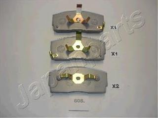 PA606AF Japan Parts Sapatas do freio dianteiras de disco