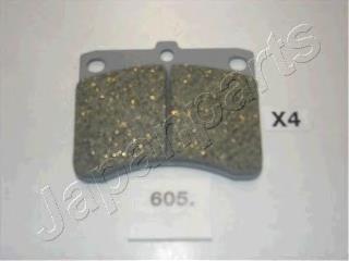 PA605AF Japan Parts Sapatas do freio dianteiras de disco