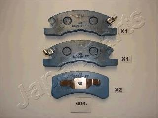 PA609AF Japan Parts Sapatas do freio dianteiras de disco