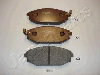 PAH01AF Japan Parts Sapatas do freio dianteiras de disco