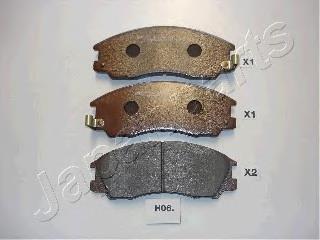 PAH06AF Japan Parts Sapatas do freio dianteiras de disco