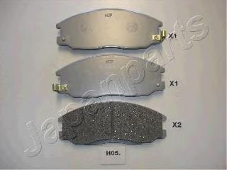 PAH05AF Japan Parts Sapatas do freio dianteiras de disco