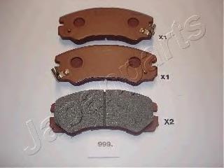 PA999AF Japan Parts Sapatas do freio dianteiras de disco