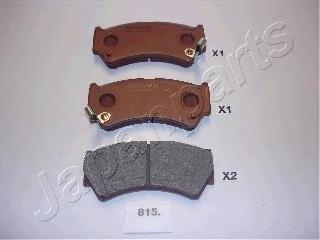 PA815AF Japan Parts Sapatas do freio dianteiras de disco