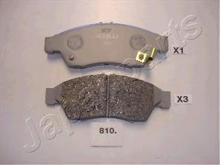 PA810AF Japan Parts Sapatas do freio dianteiras de disco