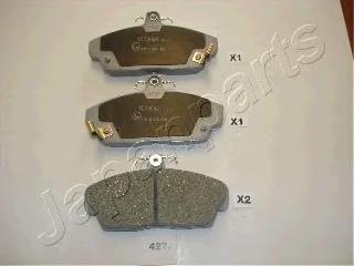 PA427AF Japan Parts Sapatas do freio dianteiras de disco