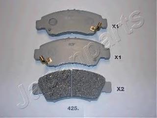 PA425AF Japan Parts Sapatas do freio dianteiras de disco