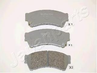 PA346AF Japan Parts Sapatas do freio dianteiras de disco