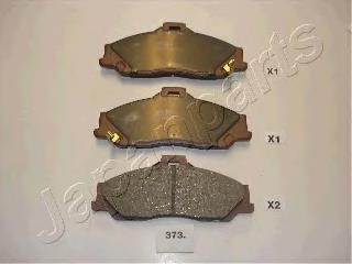 PA373AF Japan Parts Sapatas do freio dianteiras de disco