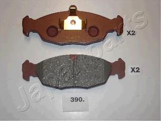 PA390AF Japan Parts Sapatas do freio dianteiras de disco