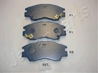 PA527AF Japan Parts Sapatas do freio dianteiras de disco
