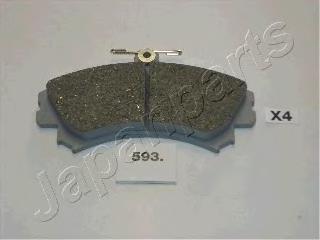 PA593AF Japan Parts Sapatas do freio dianteiras de disco