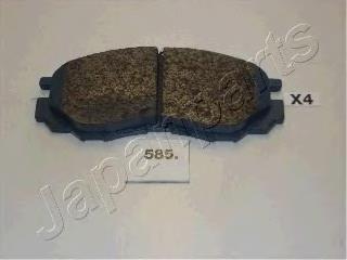 PA585AF Japan Parts Sapatas do freio dianteiras de disco