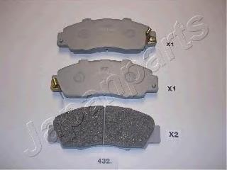 PA432AF Japan Parts Sapatas do freio dianteiras de disco
