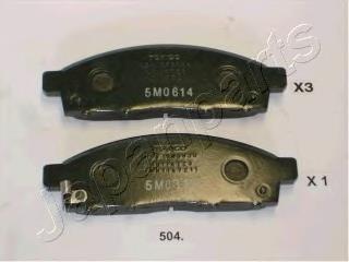 PA504AF Japan Parts Sapatas do freio dianteiras de disco