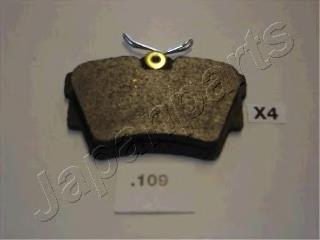 PP109AF Japan Parts Sapatas do freio traseiras de disco