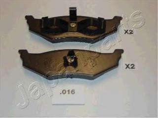 PP016AF Japan Parts Sapatas do freio traseiras de disco