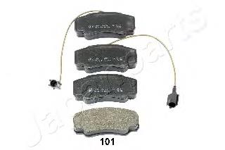 PP101AF Japan Parts Sapatas do freio traseiras de disco