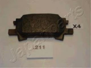 PP211AF Japan Parts Sapatas do freio traseiras de disco