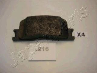 PP216AF Japan Parts Sapatas do freio traseiras de disco