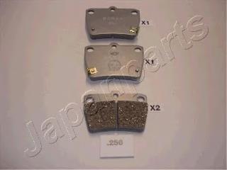 PP256AF Japan Parts Sapatas do freio traseiras de disco
