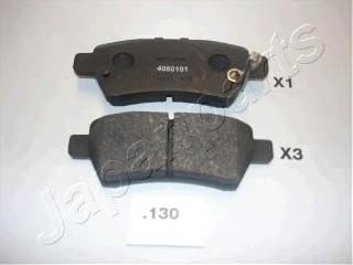 PP130AF Japan Parts Sapatas do freio traseiras de disco