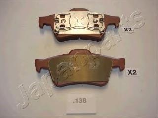 PP138AF Japan Parts Sapatas do freio traseiras de disco