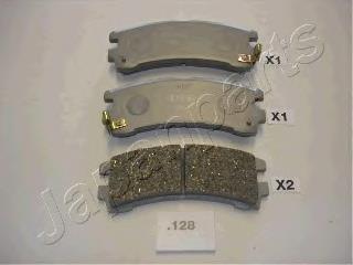 PP128AF Japan Parts Sapatas do freio traseiras de disco
