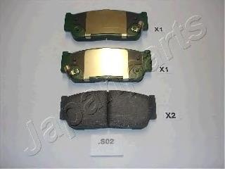 PPS02AF Japan Parts Sapatas do freio traseiras de disco