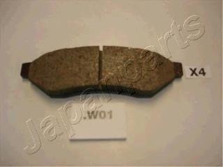 PPW01AF Japan Parts Sapatas do freio traseiras de disco