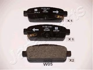 Compre PPW05AF Japan Parts Sapatas do freio traseiras de disco