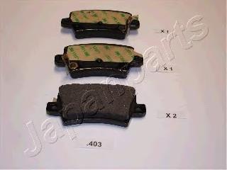 PP403AF Japan Parts Sapatas do freio traseiras de disco