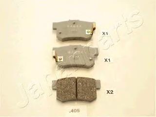 PP405AF Japan Parts Sapatas do freio traseiras de disco