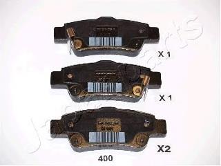 PP400AF Japan Parts Sapatas do freio traseiras de disco