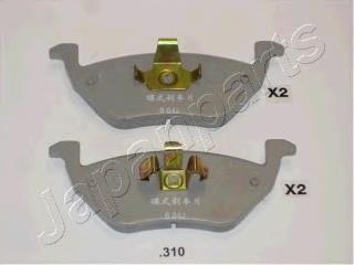 PP310AF Japan Parts Sapatas do freio traseiras de disco