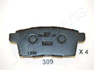 PP309AF Japan Parts Sapatas do freio traseiras de disco