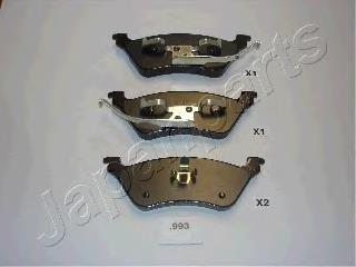 PP993AF Japan Parts Sapatas do freio traseiras de disco
