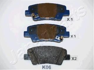 Compre PPK06AF Japan Parts Sapatas do freio traseiras de disco