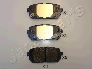 PPK10AF Japan Parts Sapatas do freio traseiras de disco