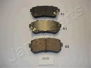 PPK09AF Japan Parts Sapatas do freio traseiras de disco