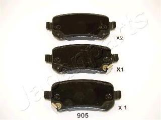 PP905AF Japan Parts Sapatas do freio traseiras de disco