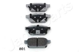 PP801AF Japan Parts Sapatas do freio traseiras de disco