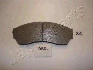 PA080AF Japan Parts Sapatas do freio dianteiras de disco