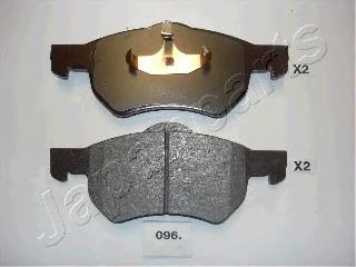 PA096AF Japan Parts Sapatas do freio dianteiras de disco