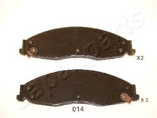 PA014AF Japan Parts Sapatas do freio dianteiras de disco