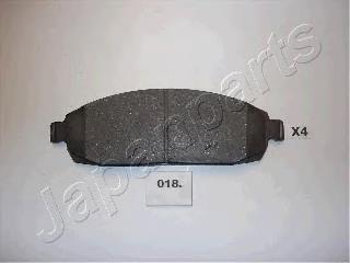 PA018AF Japan Parts Sapatas do freio dianteiras de disco