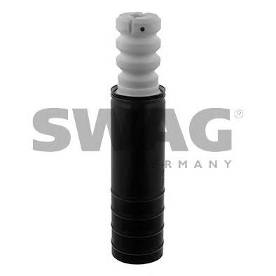 Pára-choque (grade de proteção) de amortecedor traseiro + bota de proteção 07879 Metalcaucho