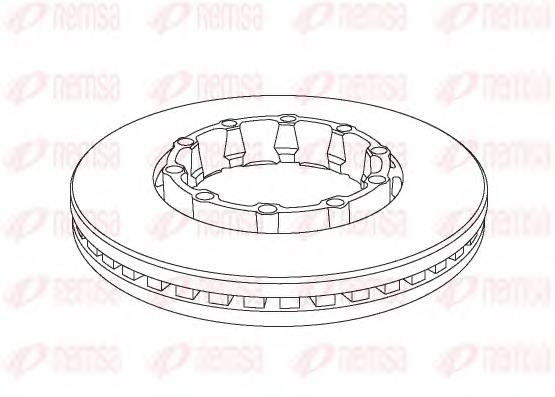 MBR5139 Arvin Meritor Disco do freio traseiro